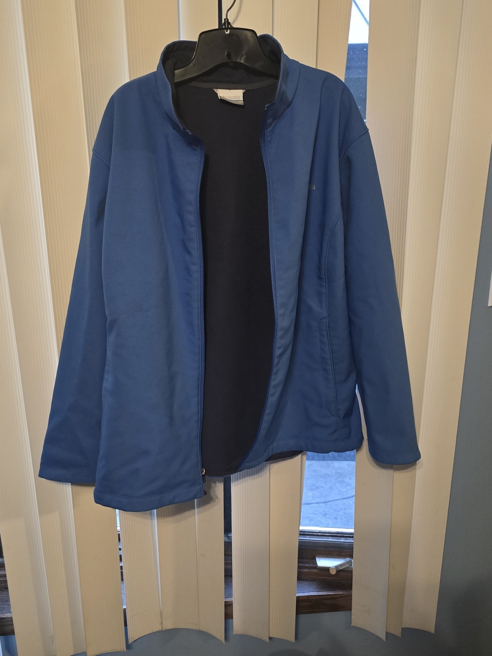 Columbia Sportswear Women's 3X Blue Full Zip Softshell Jacket Coat